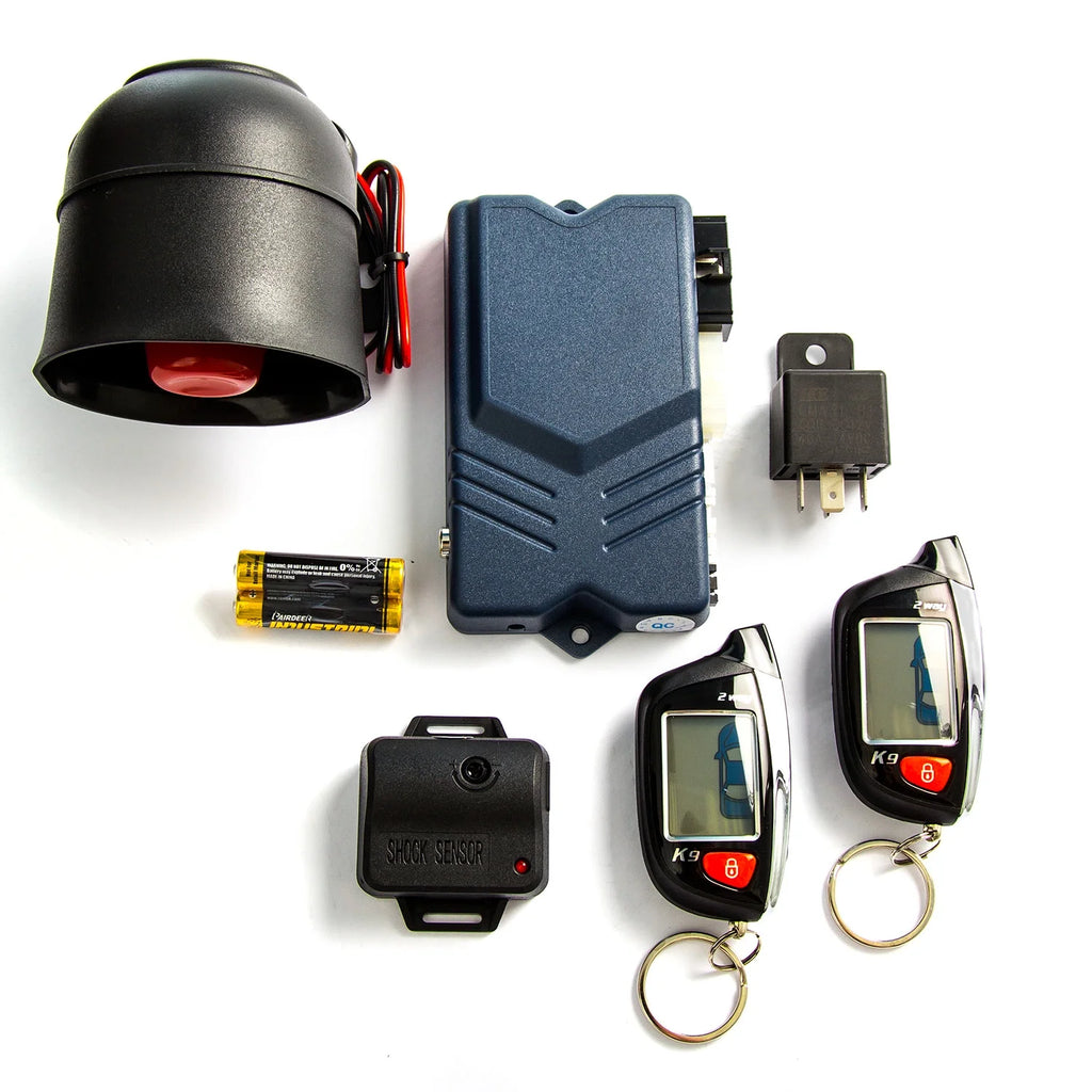 2-Way Car Alarm Security Alarm with LCD Status Display and Remote Engine Start X980