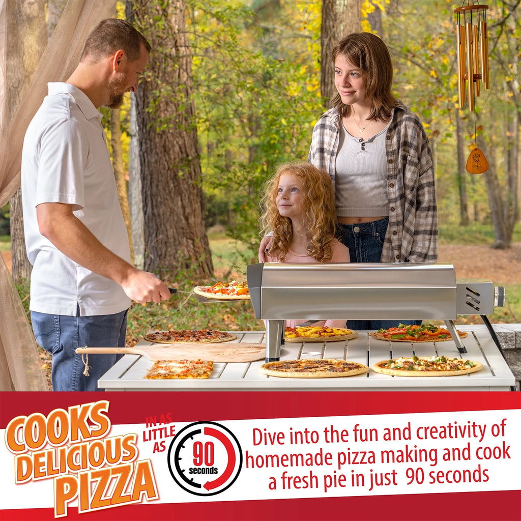 Portable Gas Pizza Oven with Baking Stone E878268