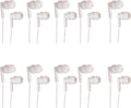 White Headphones 3.5mm Disposable Earbuds 50 Pack J592