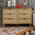 Modern Rattan 6 Drawer Dresser V479833