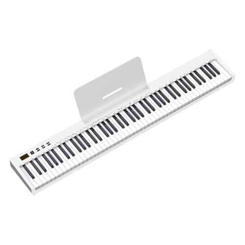 88 Keys Semi-weighted Digital Piano Set with Stand, Carrying Case, Sustain Pedal, Headphones N5946