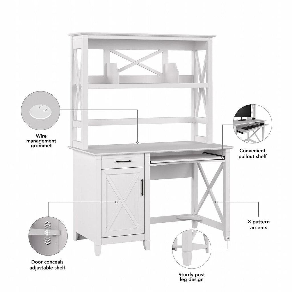Small Computer Desk With Hutch Y503