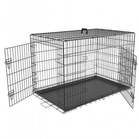Large Dog Crate with Divider and Double Door S4470