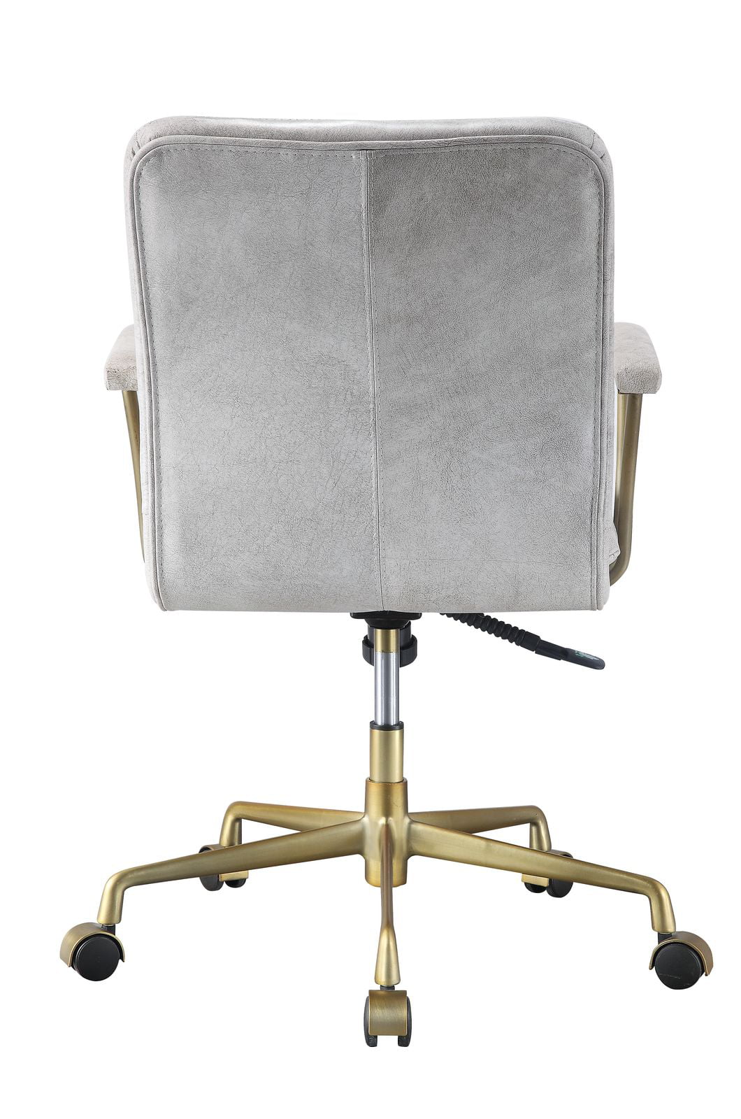 Vintage White Top Grain Leather Office Chair F857826