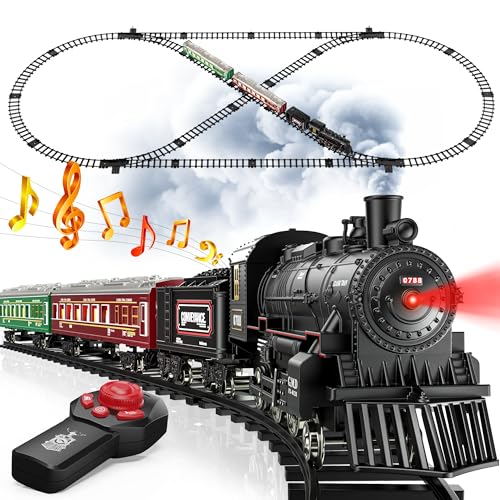 Remote Control Train Set with Track and Carriages Y2445