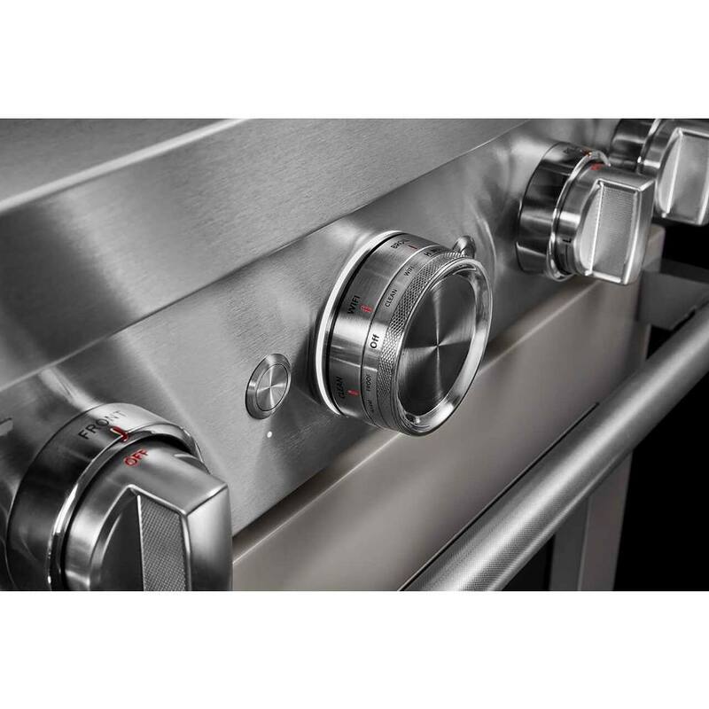 30 in. 4.1 cu. ft. Smart Gas Range with Self-Cleaning and True Convection G673