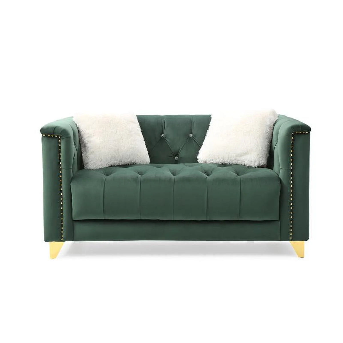 Green Velvet 3Pc Upholstery Living Room Set Z655212