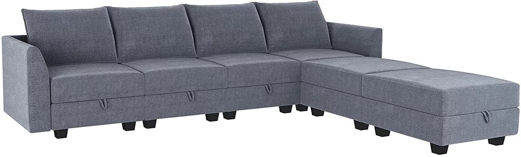 Bluish Grey Sectional Sofa T30586