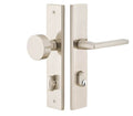 Flat Black Rectangular Keyed Entry Set with Octagon Knob R5948