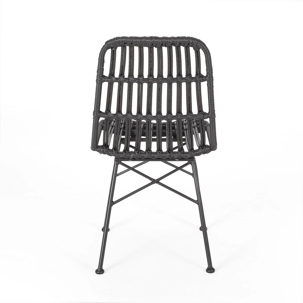 Outdoor Wicker Dining Chairs Set of 2 F3965