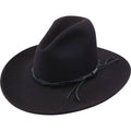 Black Crushable Wool Hat L2164
