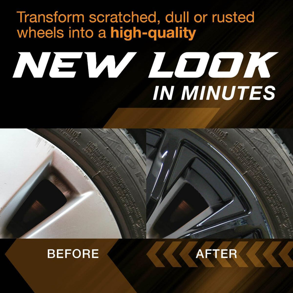 20" Gloss Black Wheel Skin Set ABS Plastic Q77652