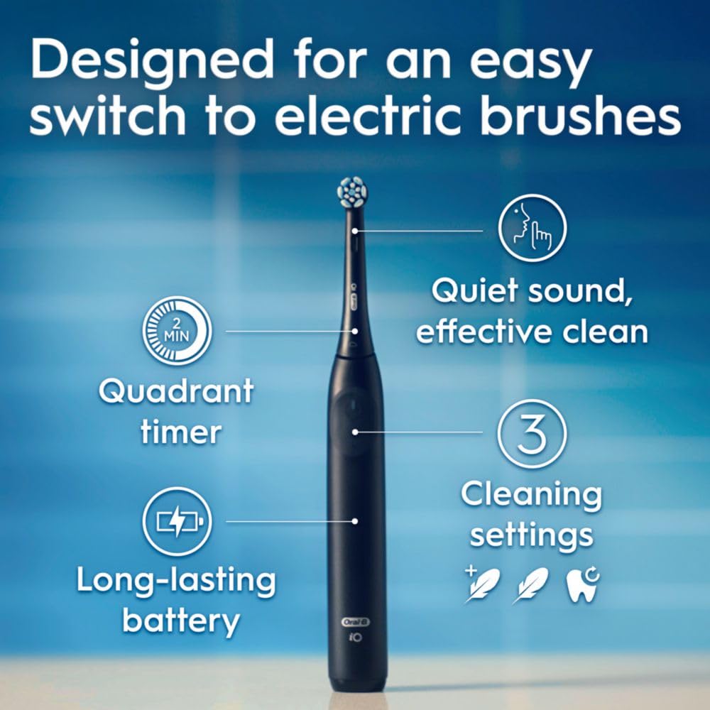 Night Black Rechargeable Electric Toothbrush with 1 Brush Head Z409115