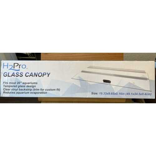 16 Glass Canopy 5.5 Gallon Aquarium Fish Tank J839366