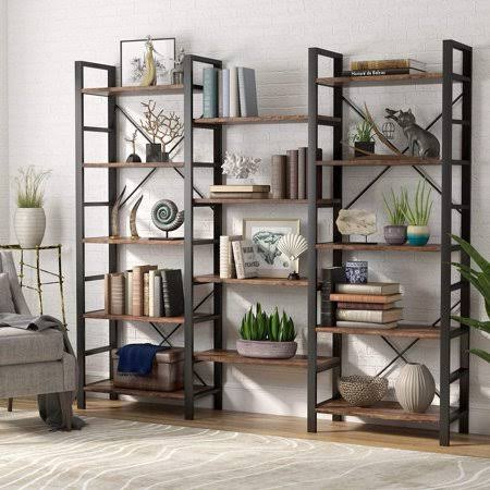 5-Shelf Wood Bookcase P312
