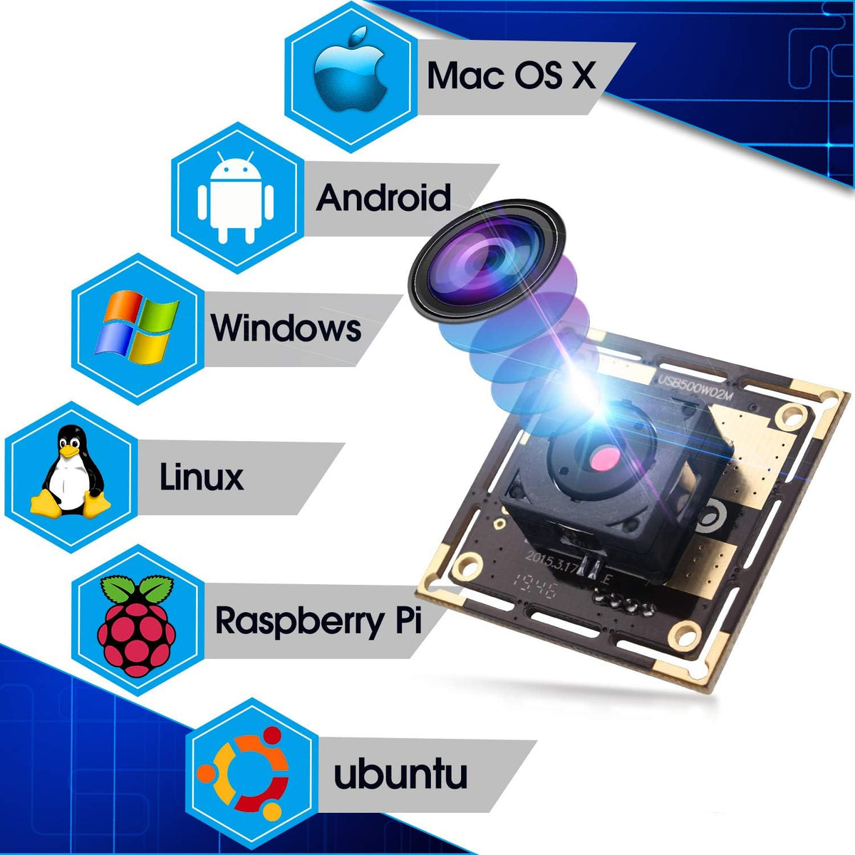 5 Megapixel USB Camera Module with CMOS Sensor K110
