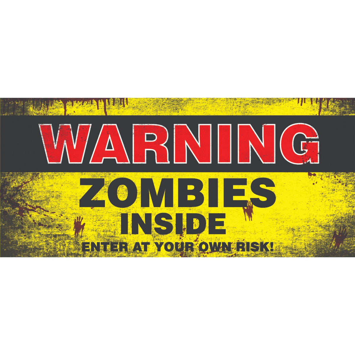 Yellow and Black Double Car Halloween Garage Door Banner R45468
