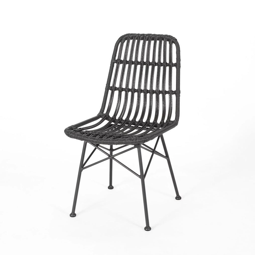 Outdoor Wicker Dining Chairs Set of 2 F3965