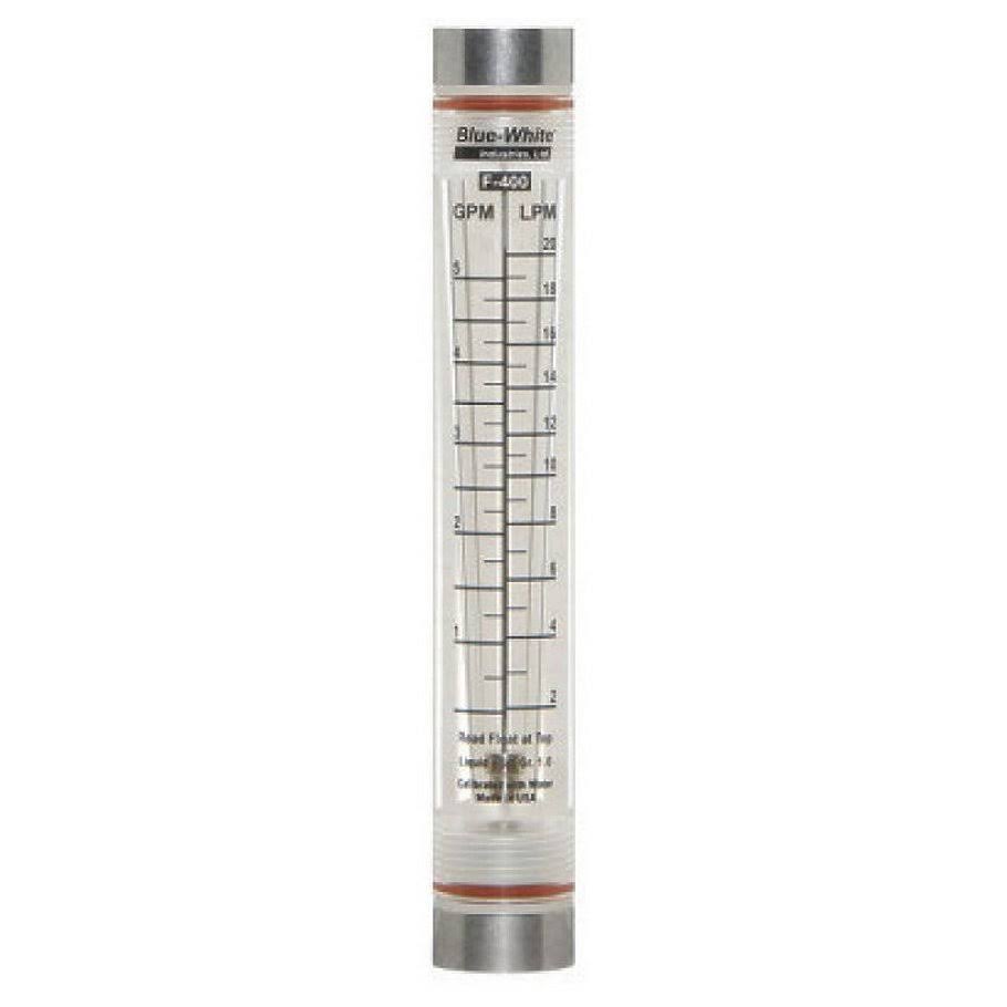 0.5" Acrylic Flow Meter 0.5 to 5 GPM C653212