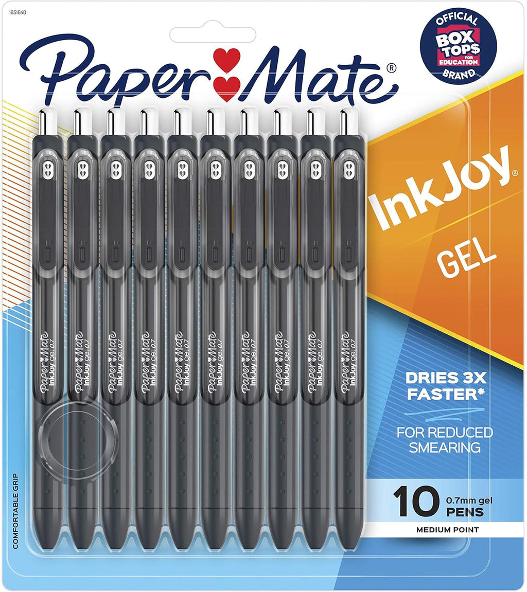 Black Gel Pens, Medium Point 0.7mm, 36 Count Pack of 2 P7782