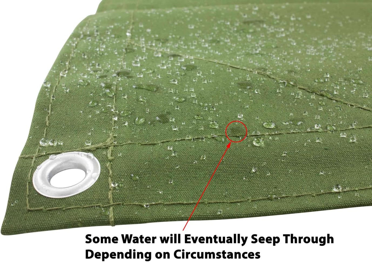 Green Canvas Tarp 12oz Water Resistant 20' x 20' S5821