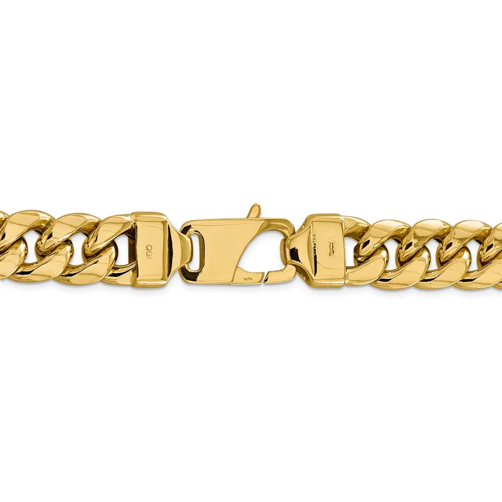 14kt Yellow Gold 24 inch Miami Cuban Chain I272664