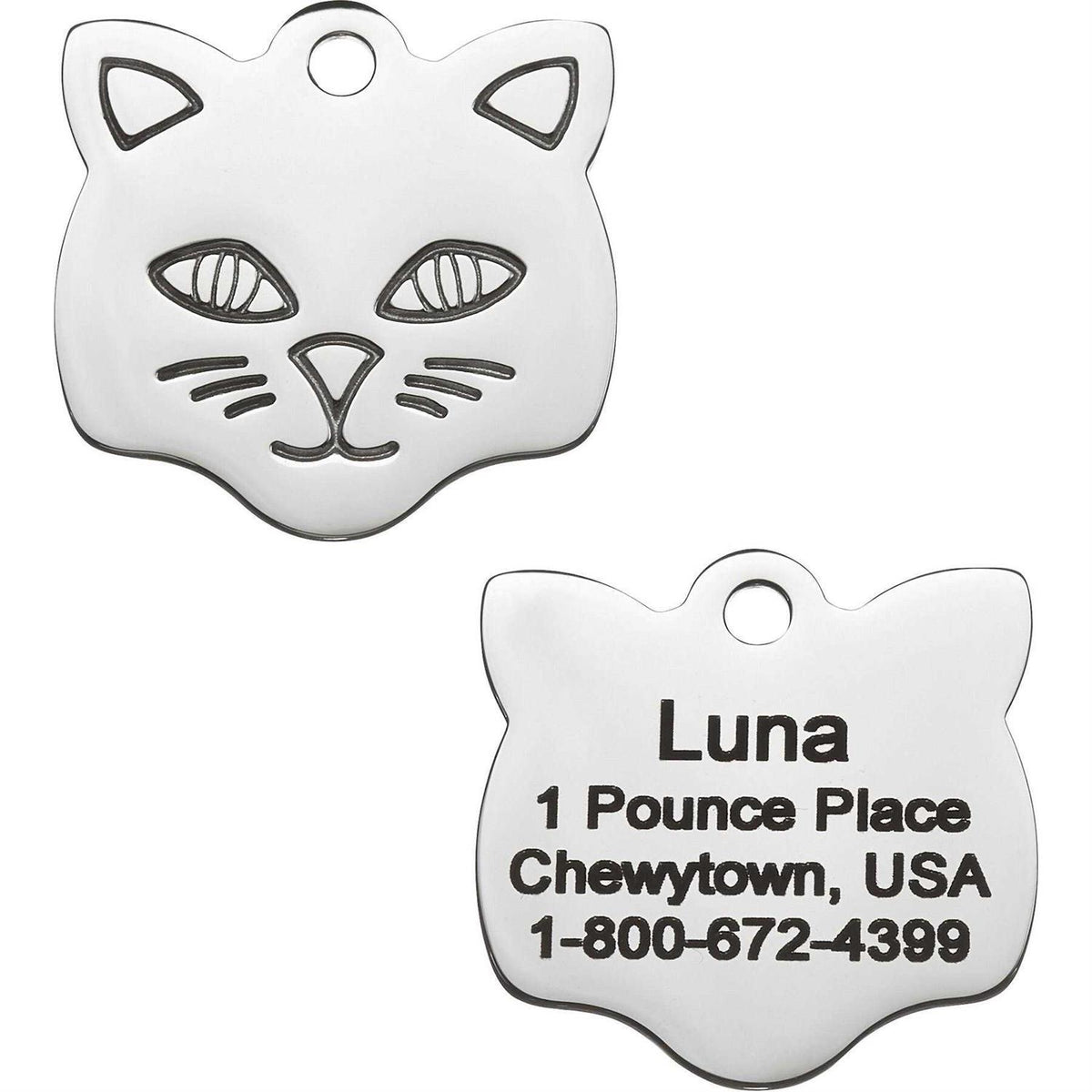 Stainless Steel Personalized Dog & Cat ID Tag Q4054