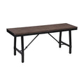 Oak & Black Bench W74741