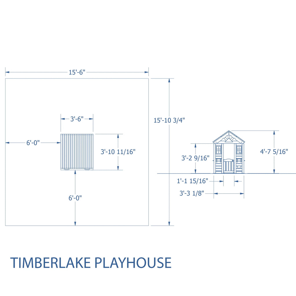 Cedar Wooden Playhouse U43151