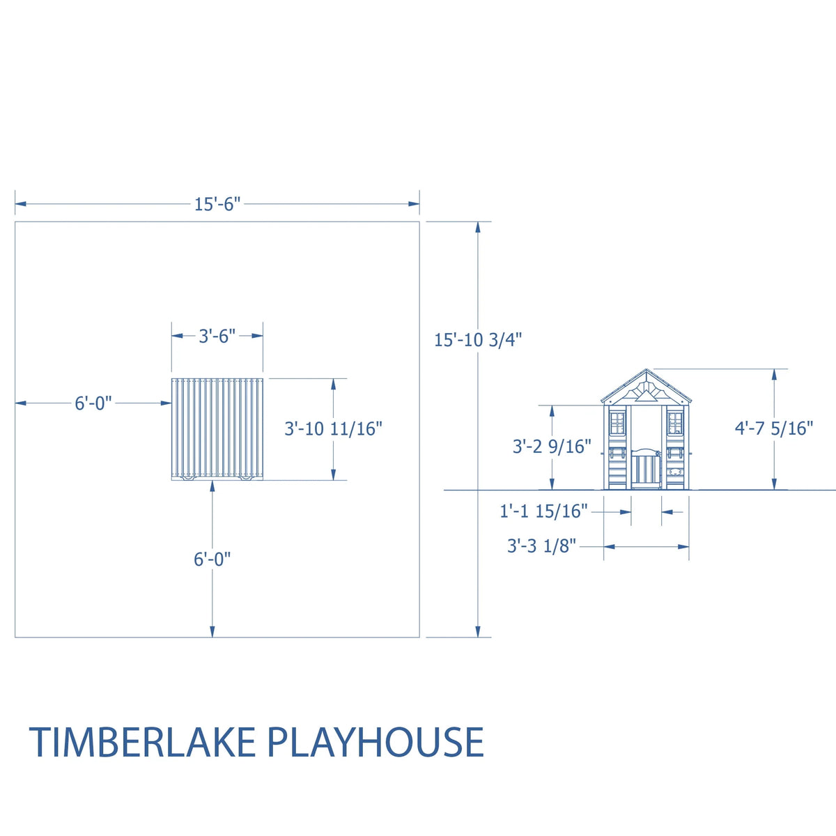 Cedar Wooden Playhouse U43151