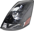 Headlight Assembly for Volvo VN/VNL/VNM 2004-2015 Driver Side Black B445