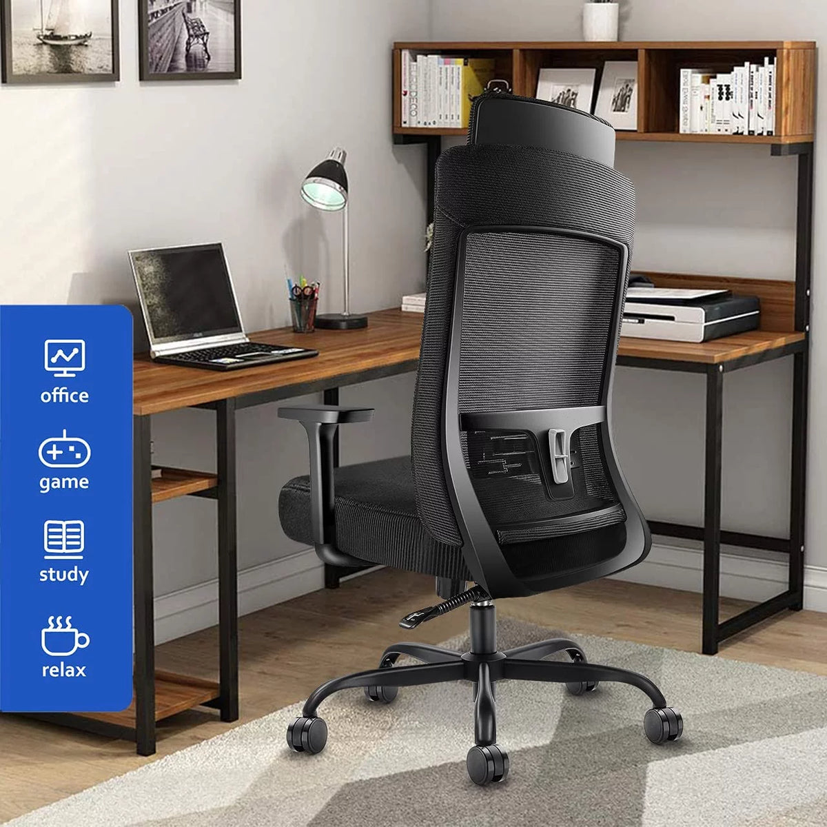 Ergonomic High Back Office Chair with Lumbar Support D873062