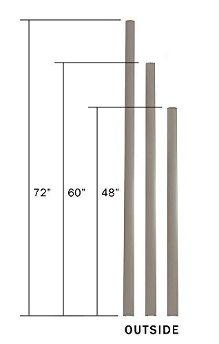 End Bar 4ft 48" H Fabric Glass Panels Room Divider X318588
