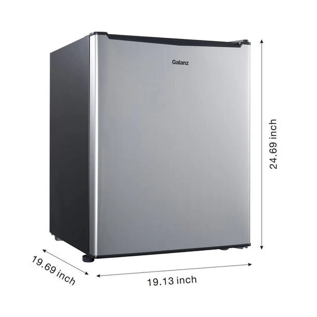 Black 2.7 Cu ft Single Door Mini Fridge Q7848