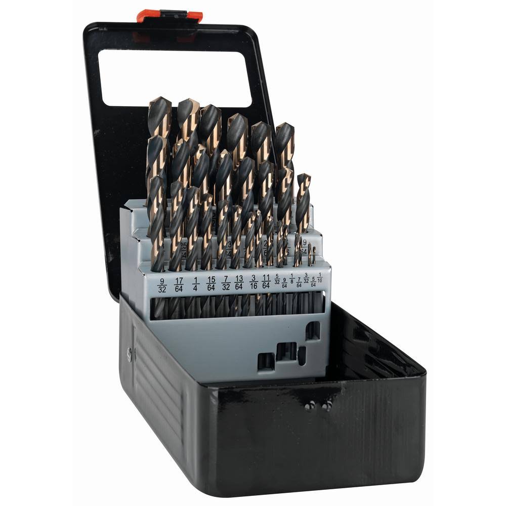 Black and Gold High Speed Drill Bit Set 29-Piece E1143