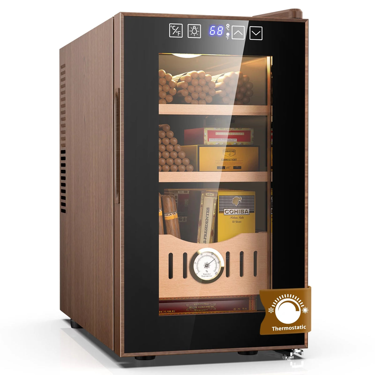 26L Electric Cigar Humidor with Cooling Humidity Control Q4425