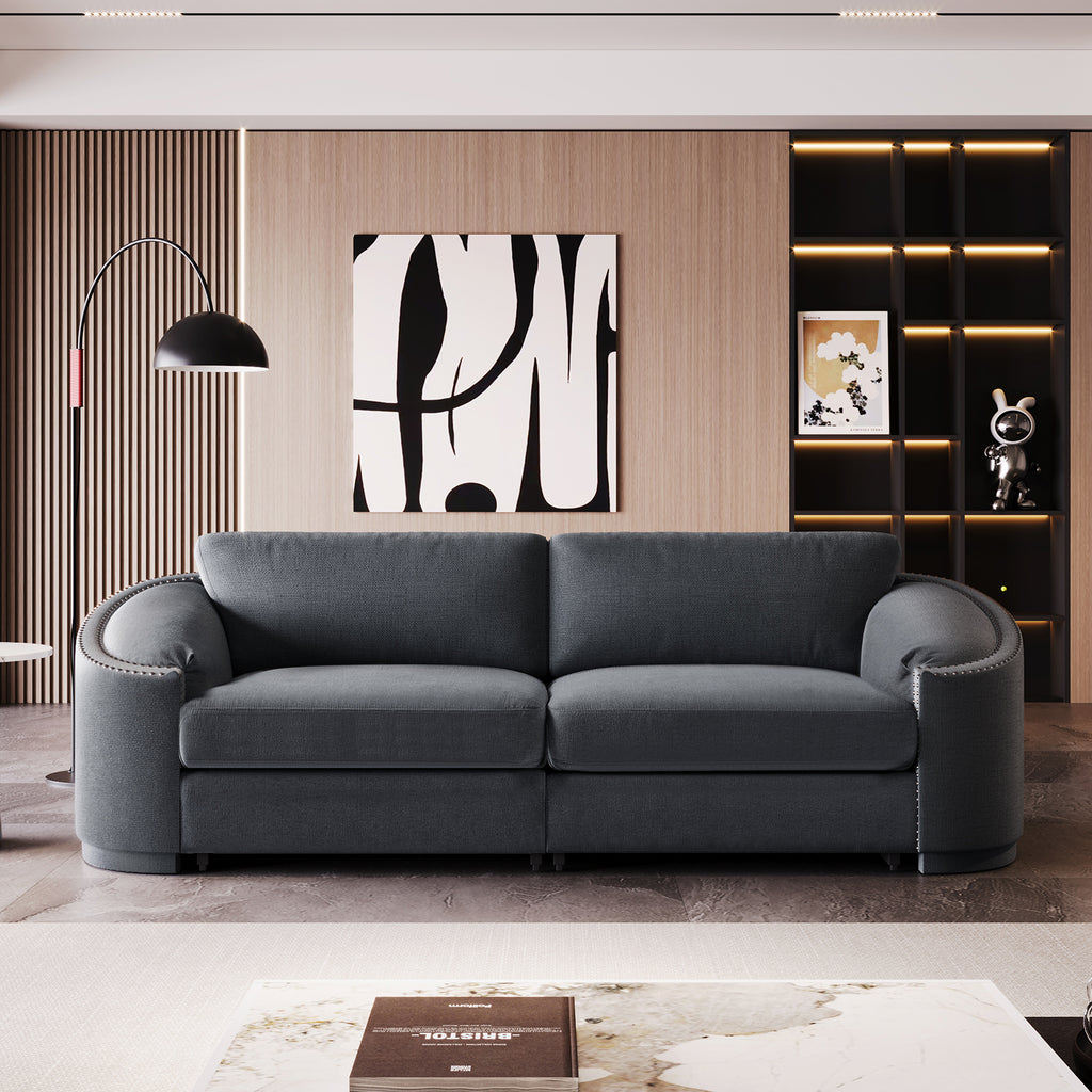 Gray 2 Seat Upholstery Loveseat Sofa L95320