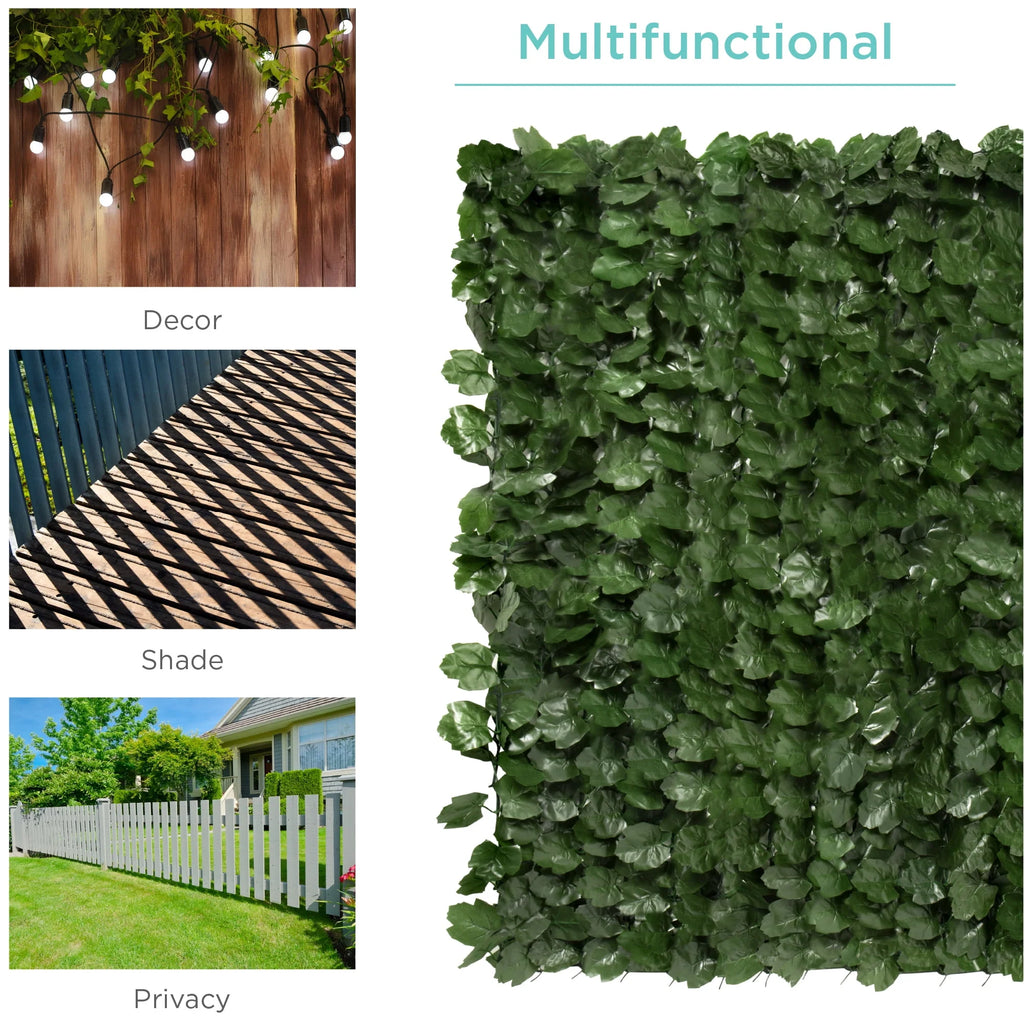 94x59in Artificial Faux Ivy Hedge Privacy Fence Screen U526