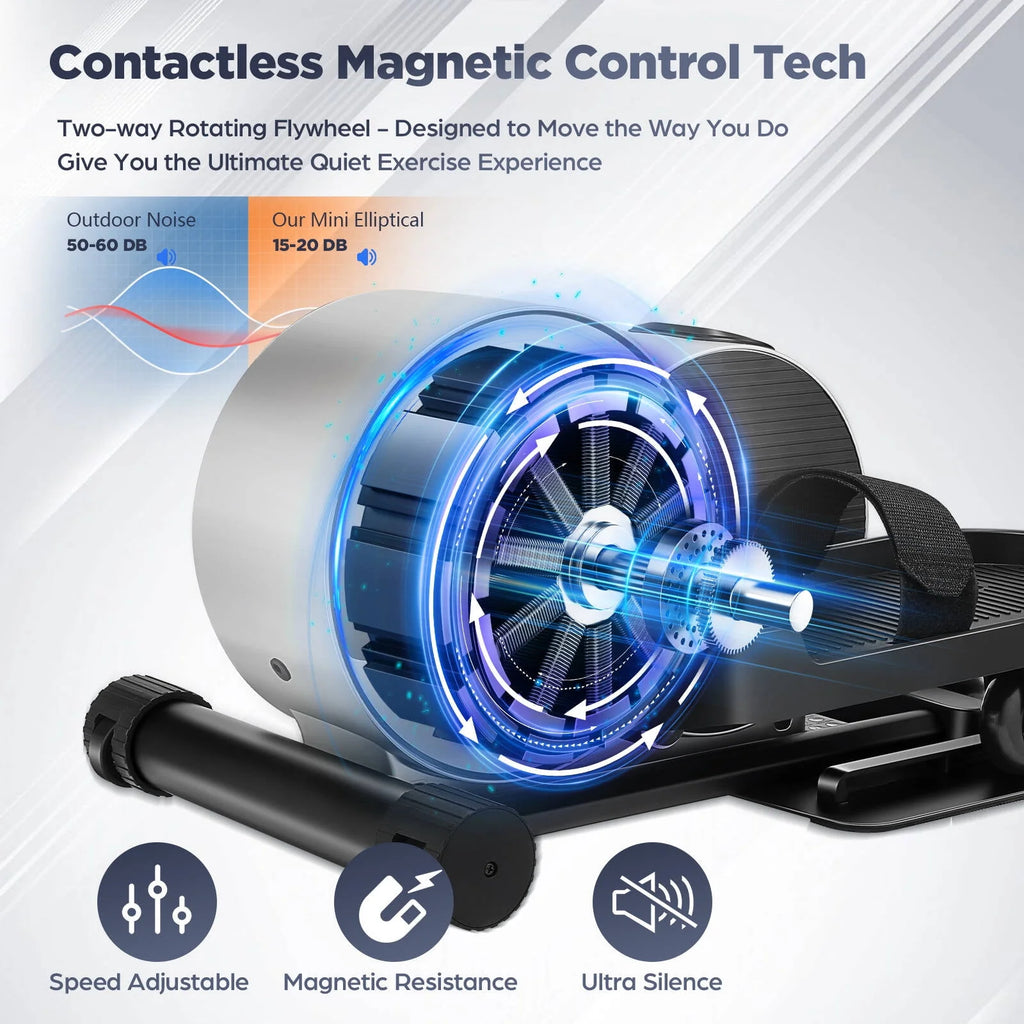 Under Desk Elliptical Machine with APP & Bluetooth O8544
