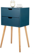 Set of 2 Wood Storage End Table Nightstand P1147