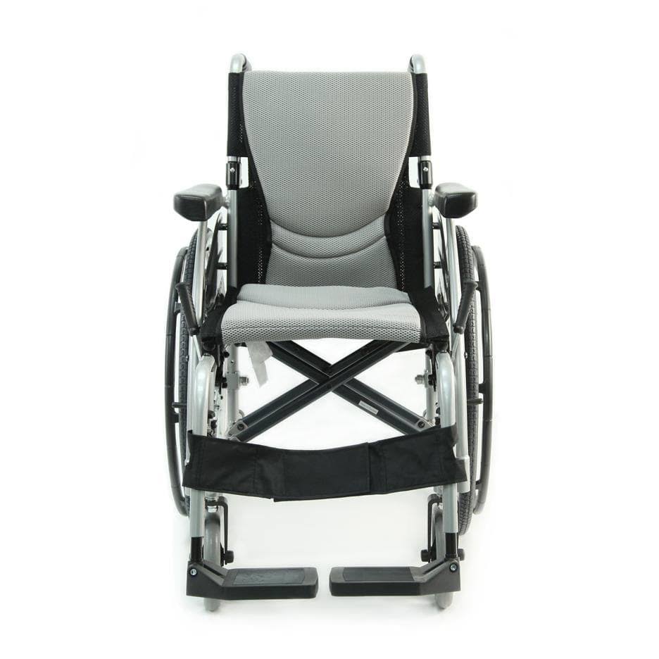 Lightweight Ergonomic Wheelchair with Silver Seat V99402