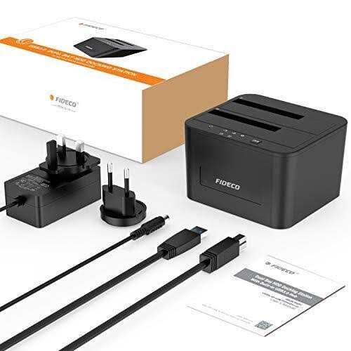 Hard Drive Docking Station, USB 3.0 SATA Dual Bay for 2.5 & 3.5 Inch HDD/SSD B8532