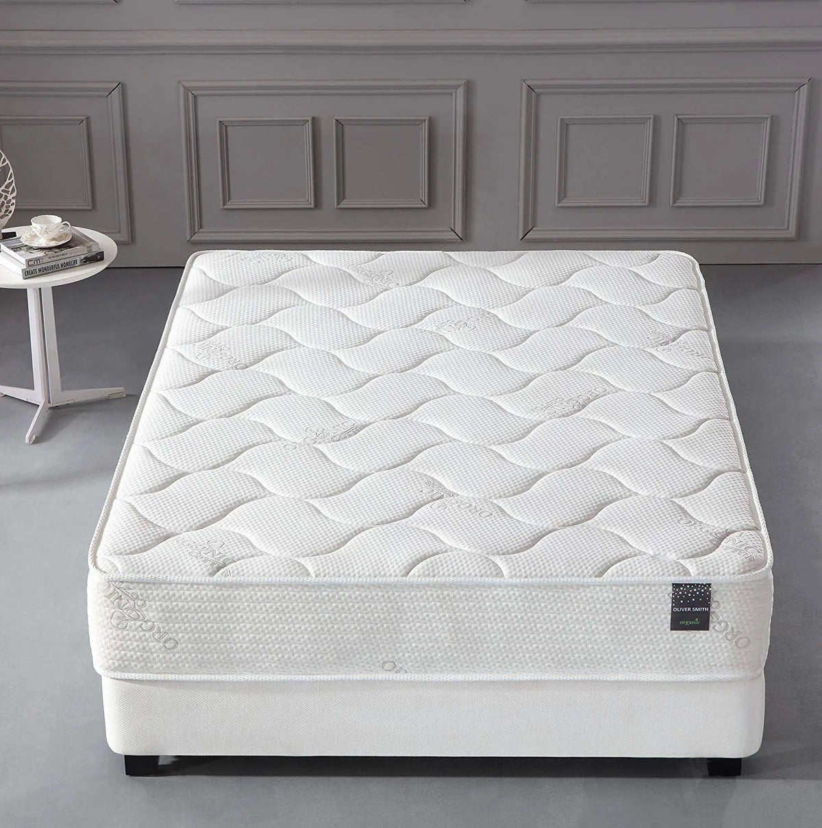 Organic Cotton 10 Spring & Foam Hybrid Mattress L140