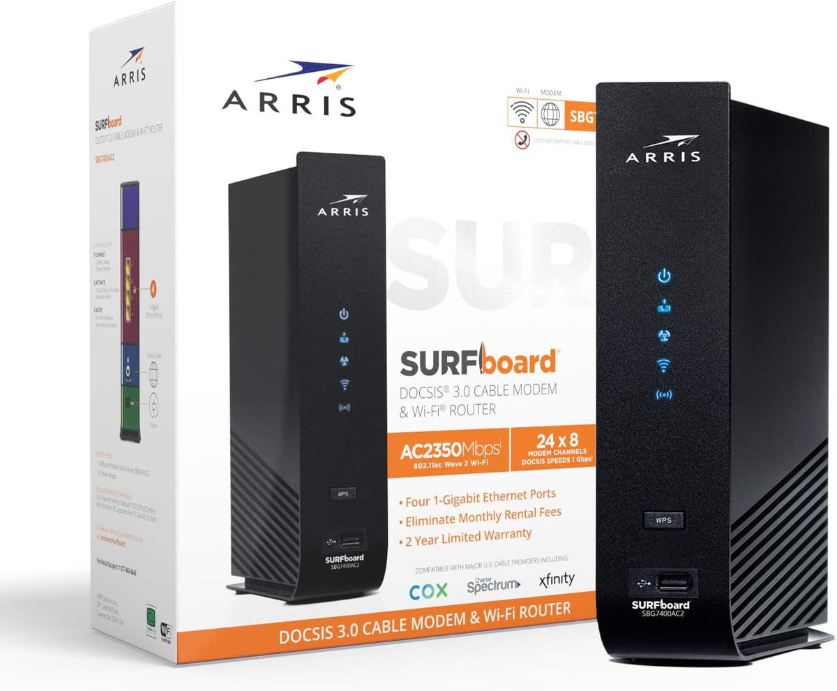 Cable Modem & AC2350 Dual-Band Wi-Fi Router, DOCSIS 3.0, 1000 Mbps L649