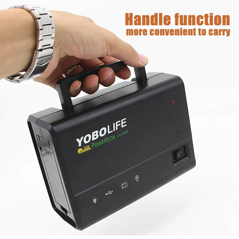 Portable Solar Power Station with 4 LED J997