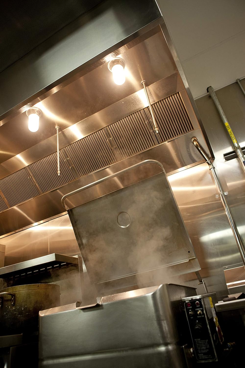 Stainless Steel Wall Canopy Exhaust Hood with Baffle Filters T428