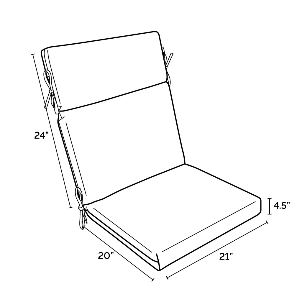 Outdoor Chair Cushion 20 x 21 G271