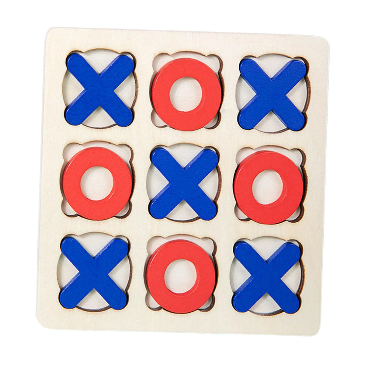 Wooden Tic Tac Toe Board Game Q75174