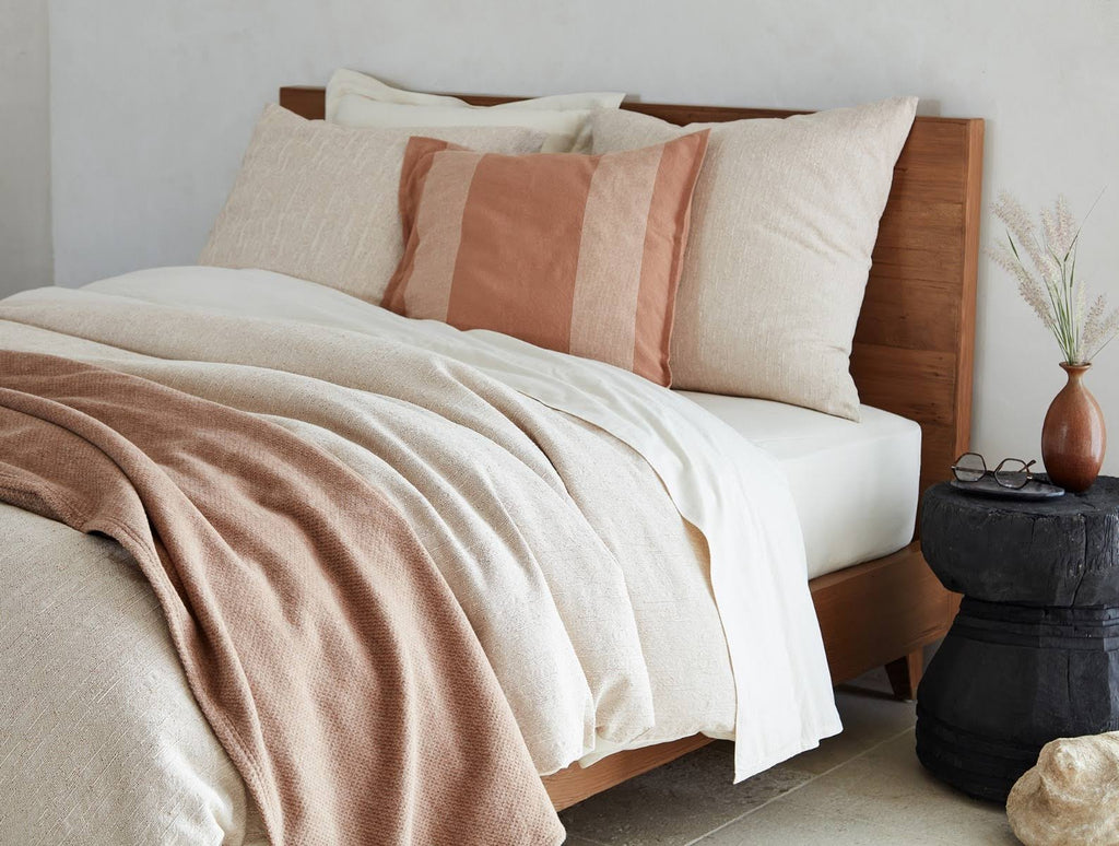 Organic King Duvet Cover Nutmeg V826