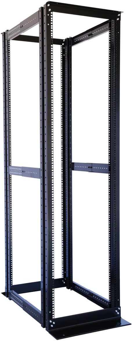 4 Post Open Server Rack 19 Inch Adjustable Depth Cold Rolled Steel 27U P3425